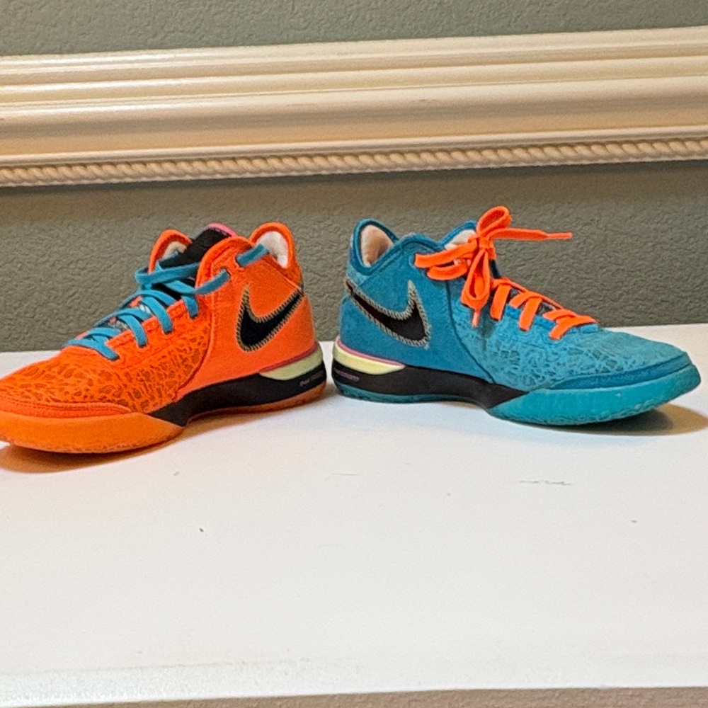 Nike Sneakers - Orange and Blue